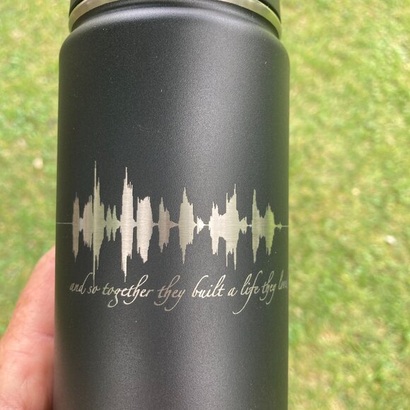 And So Together They Built A Life They Loved Soundwave 22oz Water Bottle - Picture 7 of 13